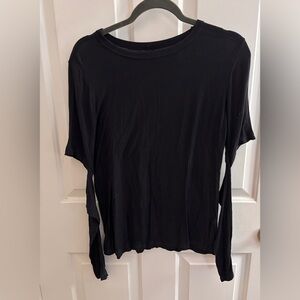 Michael Lauren from Revolve black long sleeve tee shirt size Large
